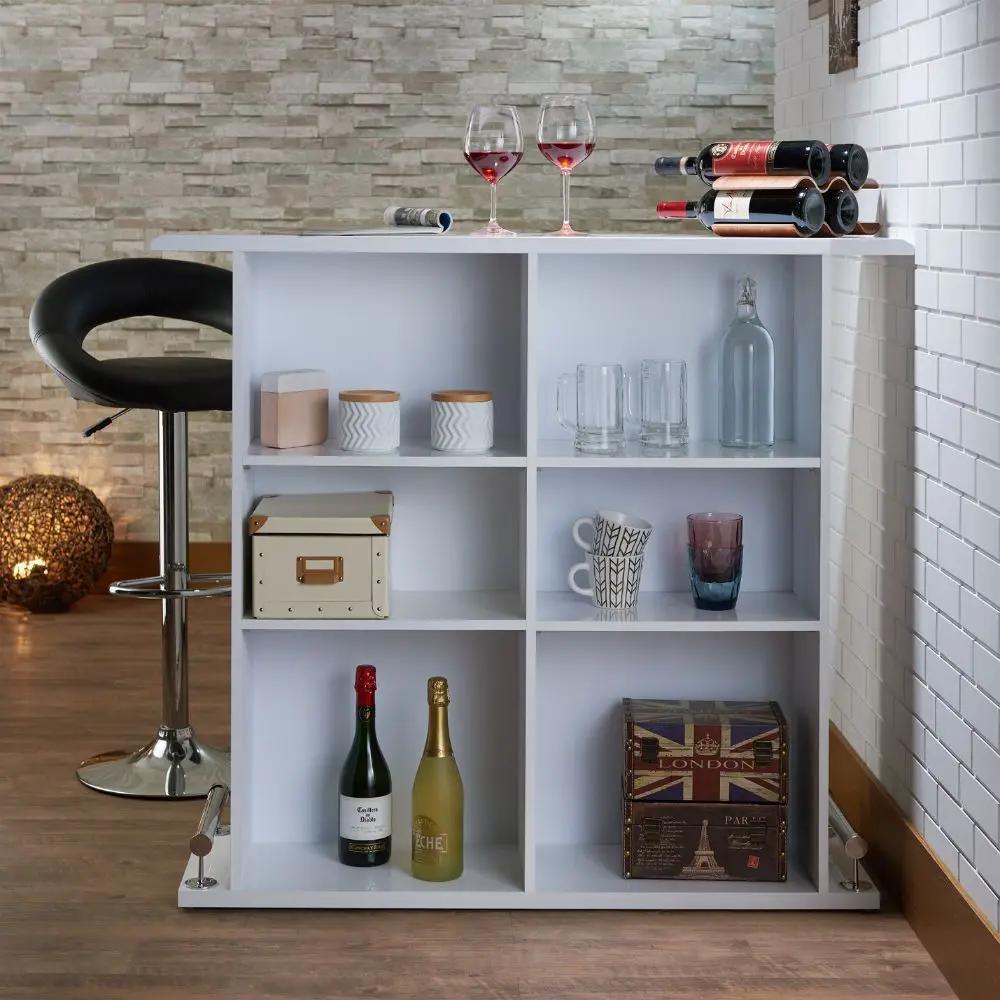 Kite - Bar Table - White High Gloss by Unique Piece Furniture