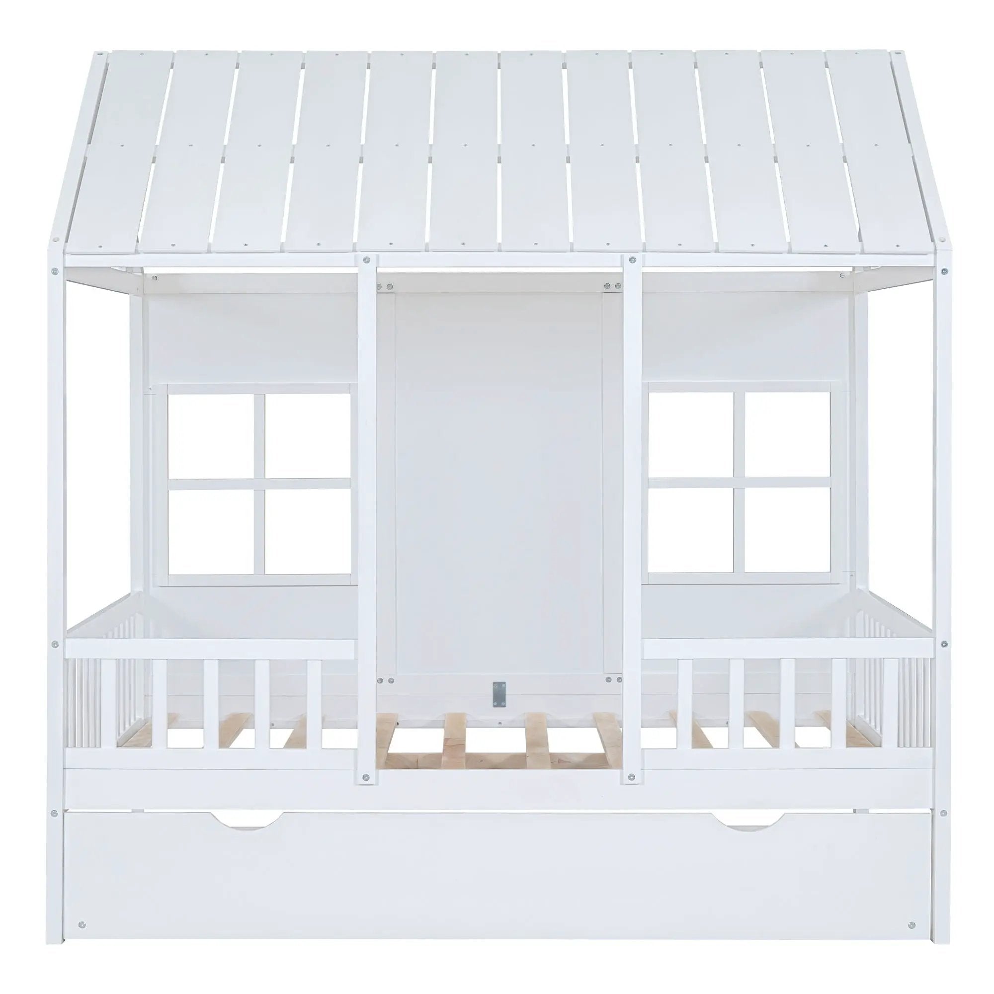 House Bed With Twin Size Trundle, Daybed by HouseOfZazla