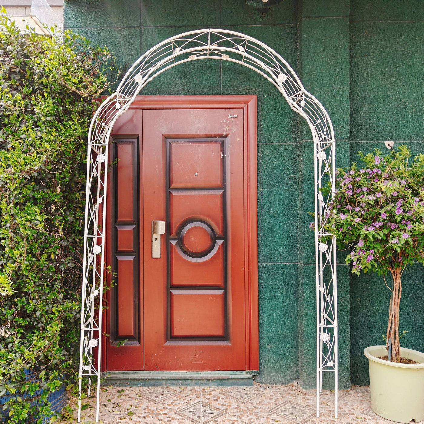 Metal Garden Arch Assemble Freely With 8 Styles Garden Arbor Trellis Climbing Plants Support Rose Arch by Unique Piece Furniture