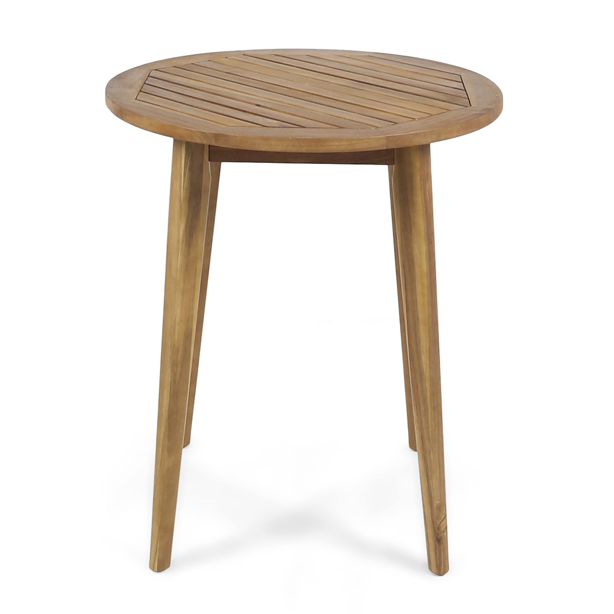 Stamford Modern Outdoor Bistro Table with Water-Resistant Teak by HouseOfZazla