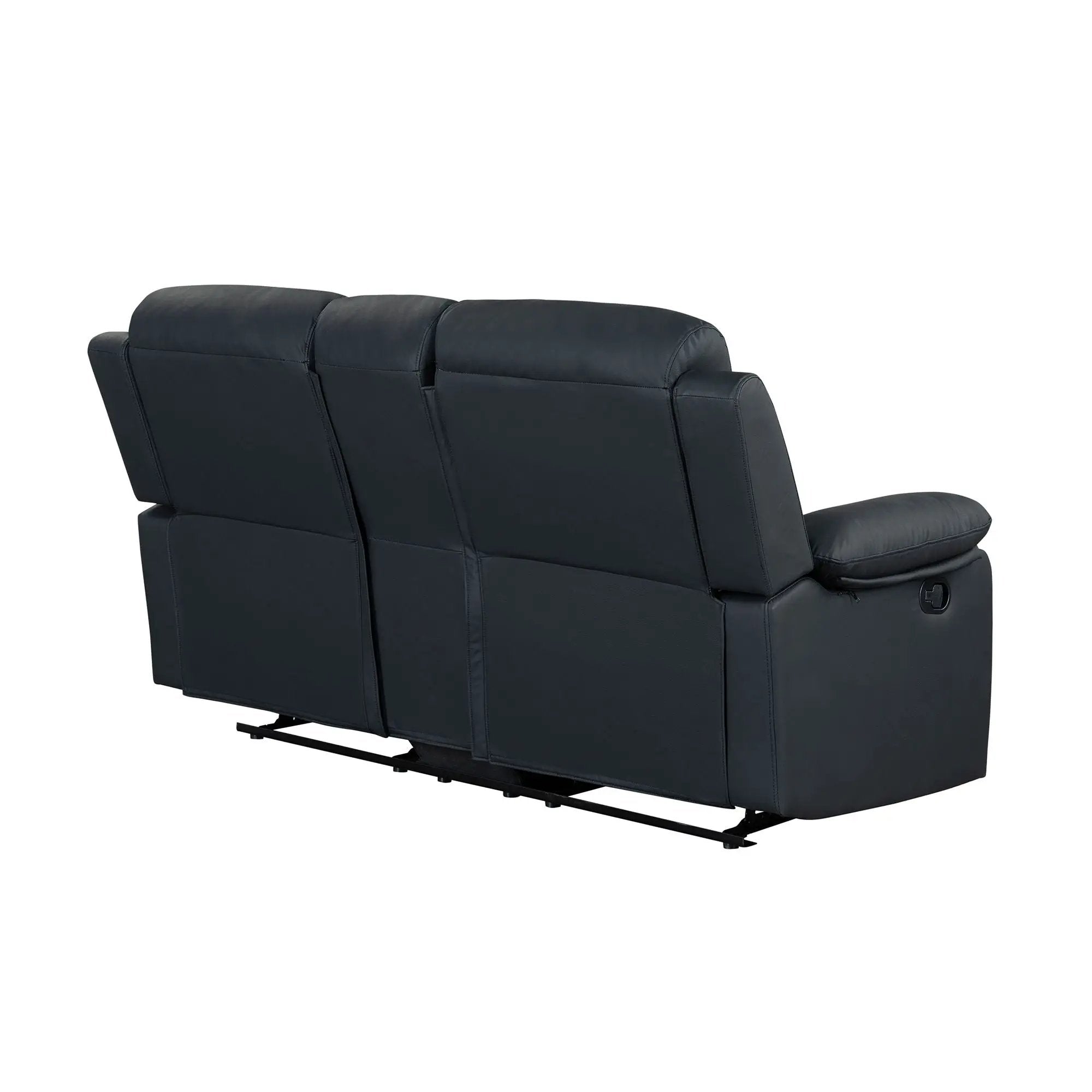 Blanche - Console Reclining Loveseat With LED Lights And Speakers by HouseOfZazla