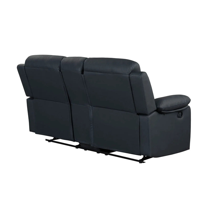 Blanche - Console Reclining Loveseat With LED Lights And Speakers by HouseOfZazla