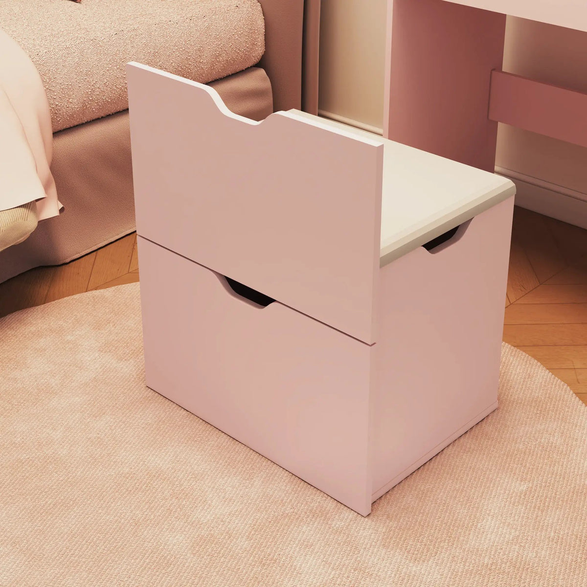 3-in-1 Multifunctional Dressing Table and Stool Set by HouseOfZazla