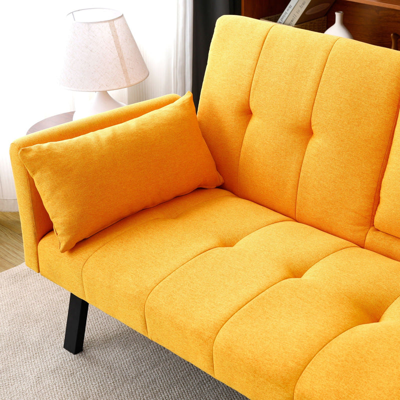 Sofa Bed With Foldable Design And Cup Holder by HouseOfZazla