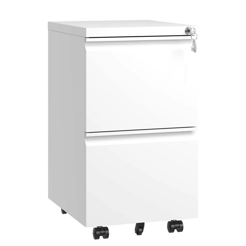 Metal Drawer Mobile File Cabinet With Lock For Home Office Organizer by Unique Piece Furniture