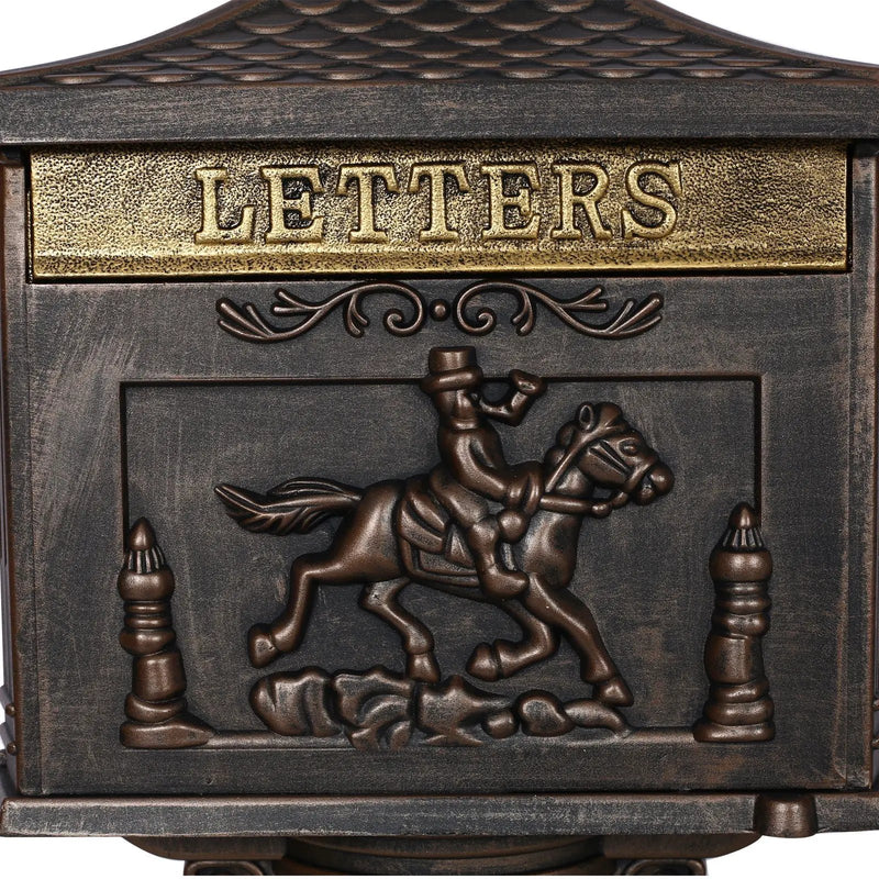 Cast Aluminum Mail Box, Postal Box, Mailbox by HouseOfZazla