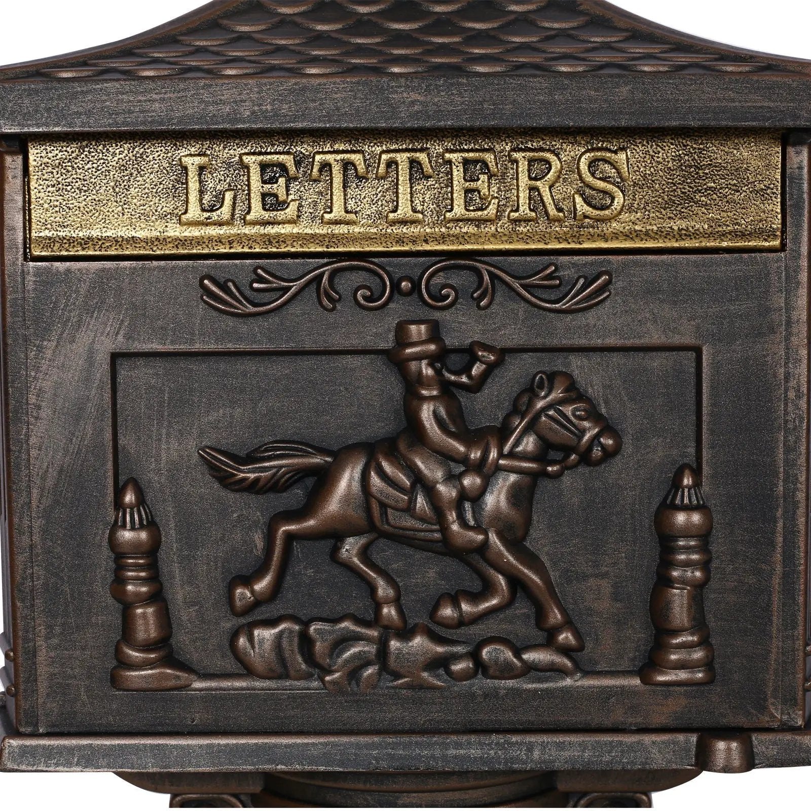 Cast Aluminum Mail Box, Postal Box, Mailbox by Unique Piece Furniture