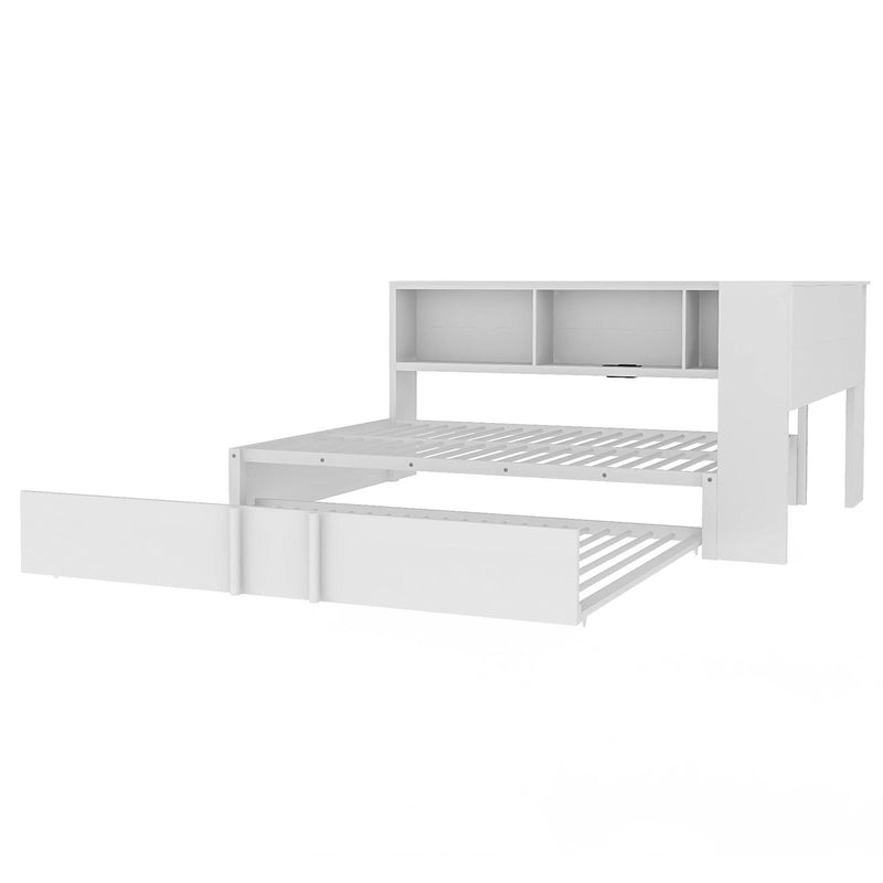 Daybed With Trundle, Storage Cabinets And USB Ports by HouseOfZazla
