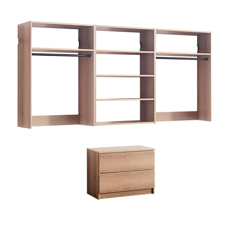 Devi - Wall Mounted Closet System With Modular Units by HouseOfZazla
