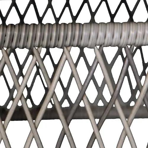2 Shell Aluminum & Rattan Stationary Chair by Outdoor-USA®
