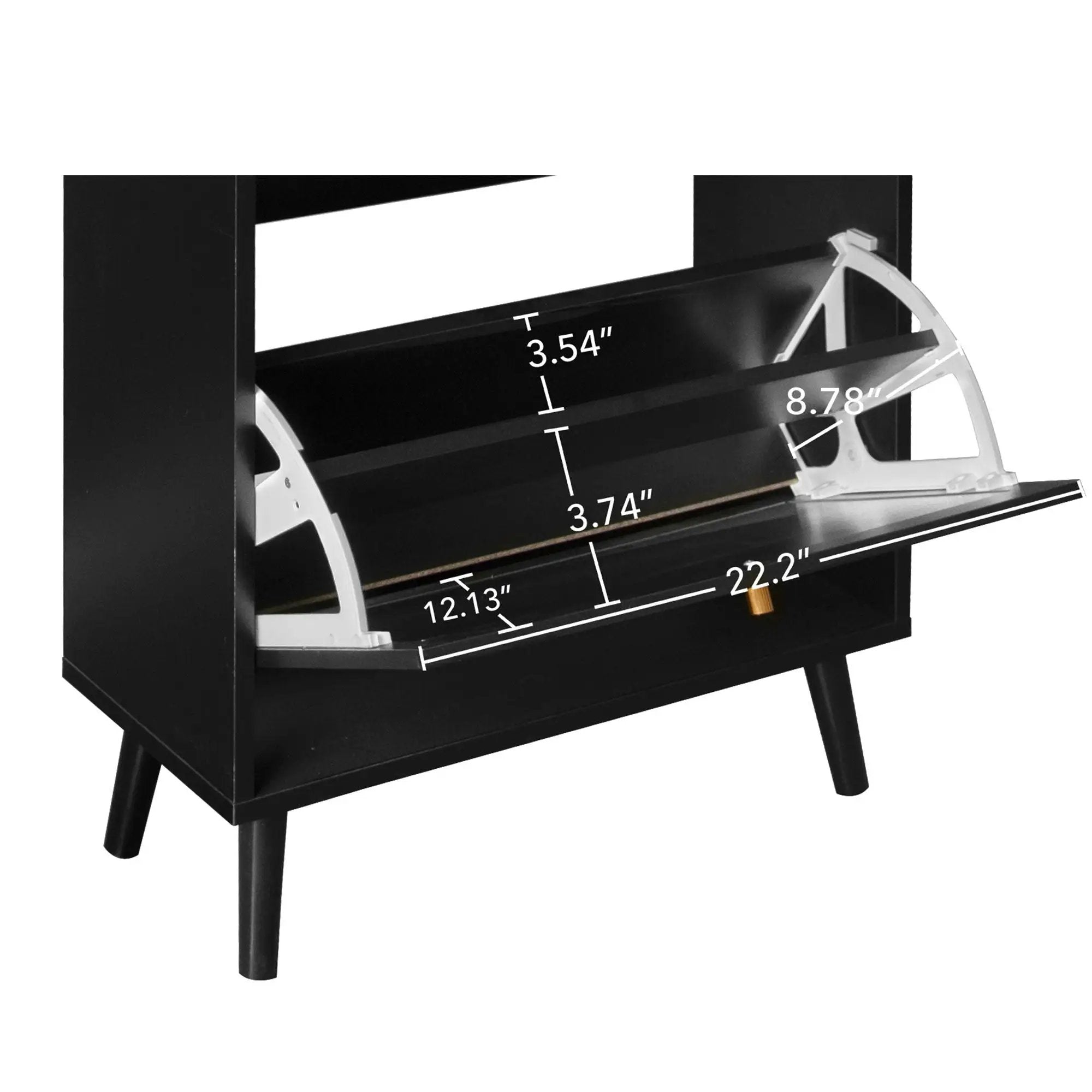Allen - Rattan 2 Door 1 Drawer Cabinet Shoe Rack For Entrance by Unique Piece Furniture