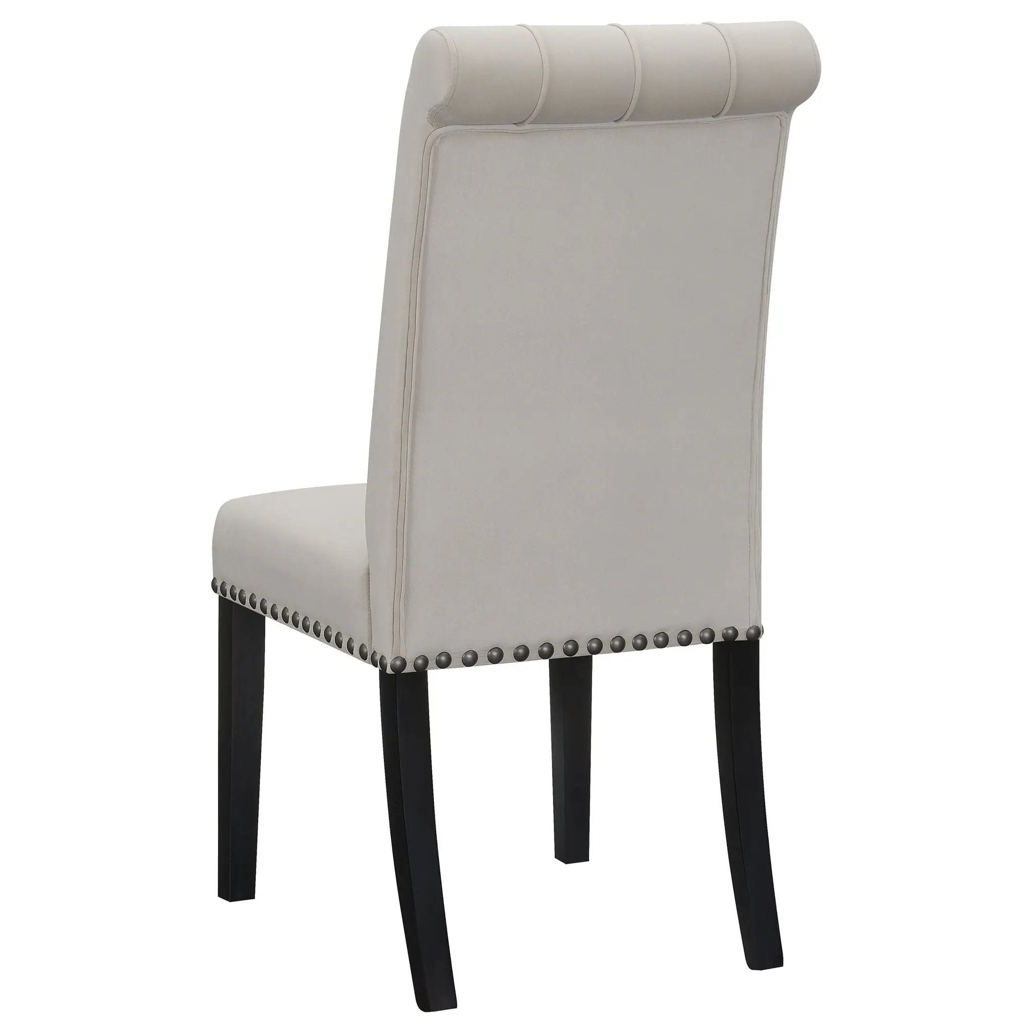 Tufted Rolled Backrest Side Chairs (Set of 2)
