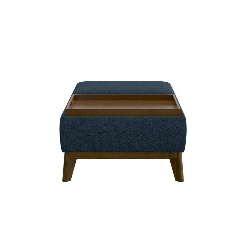Reversible Tray Ottoman - Blue by Unique Piece Furniture