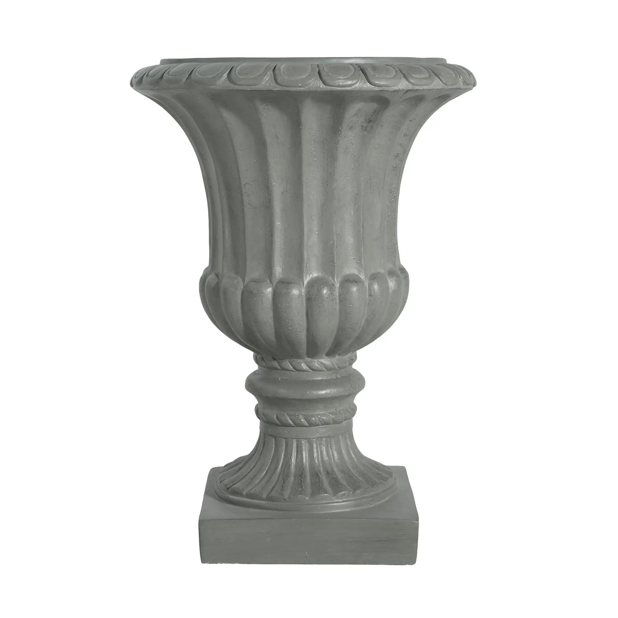 Outdoor Garden Urn Planter, Gray by HouseOfZazla