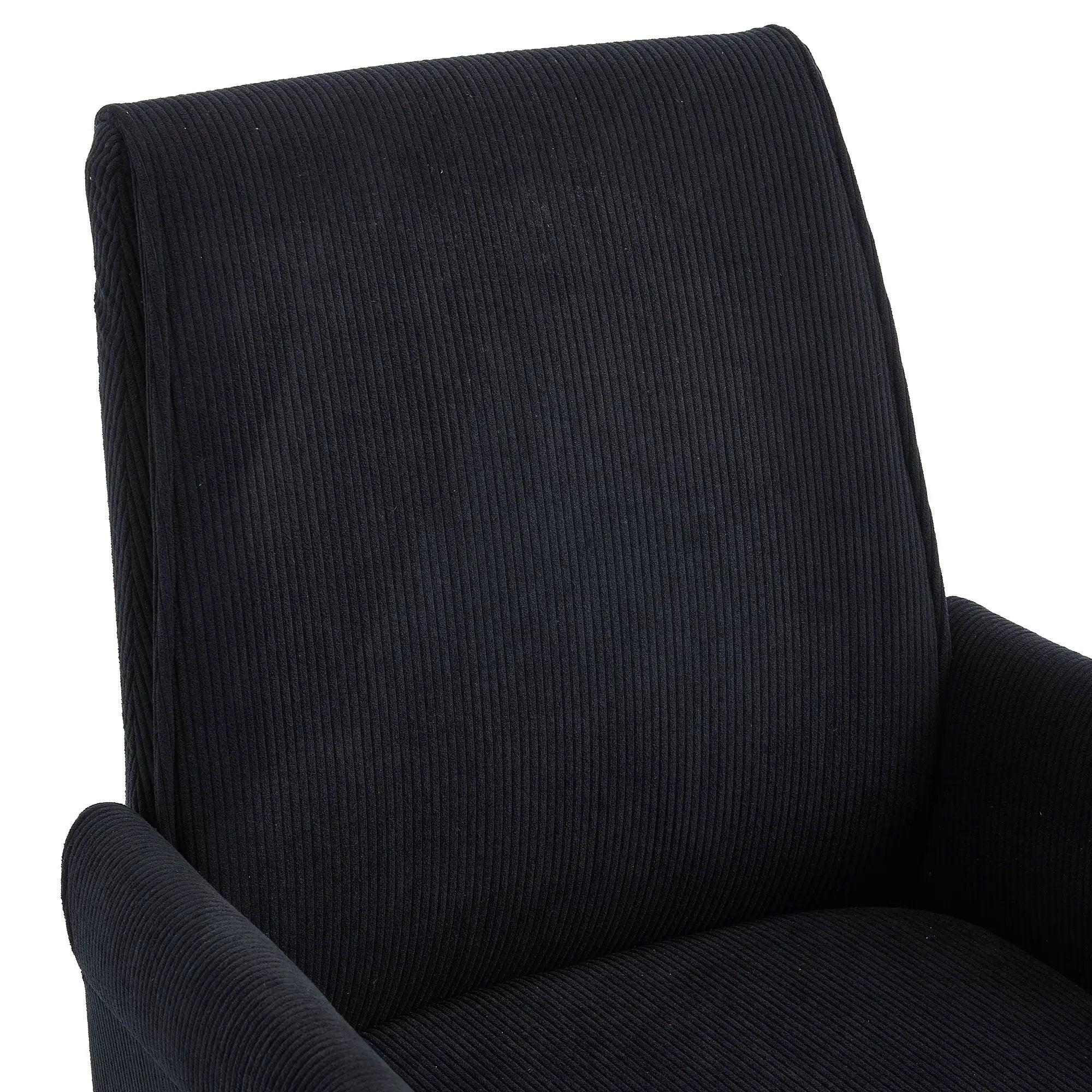 Ergonomic Mid-Back Office Chair With Gold Base by Unique Piece Furniture