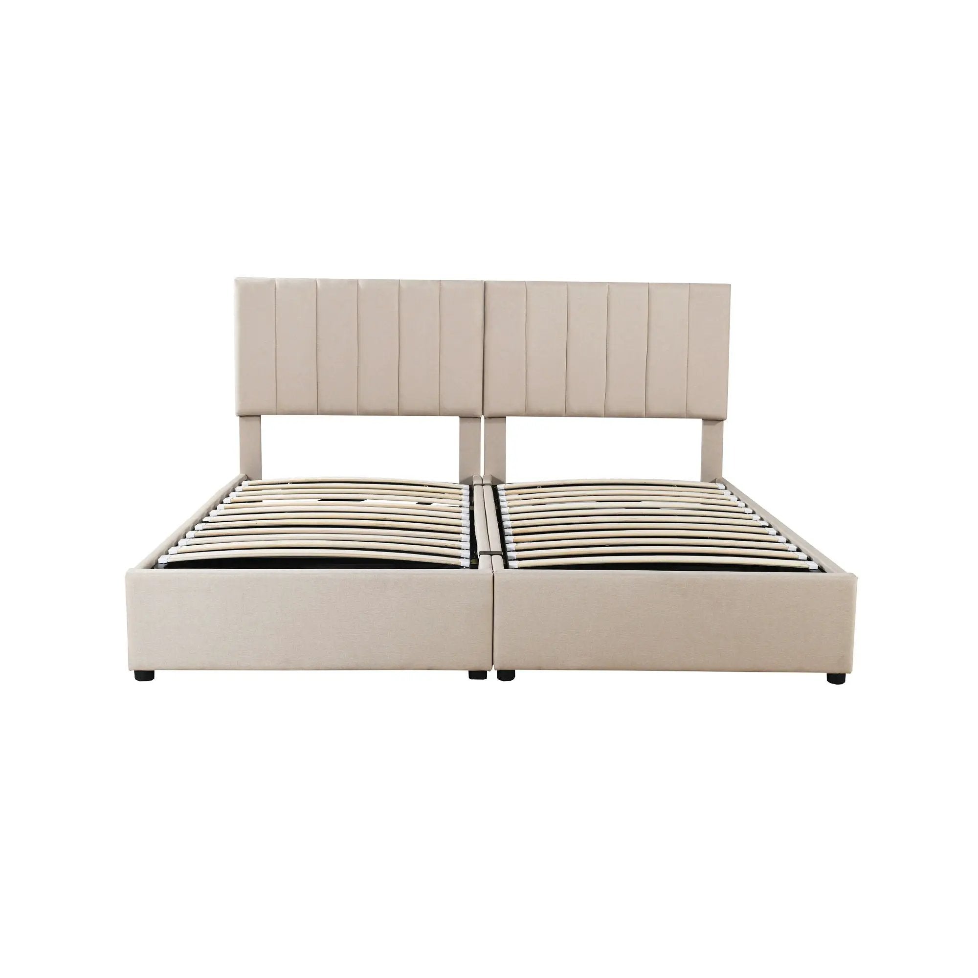 Upholstered Platform Bed With A Hydraulic Storage System by HouseOfZazla