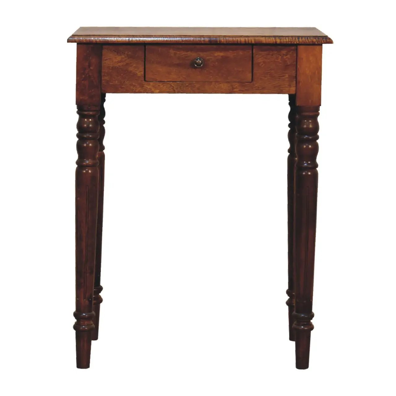Turned Leg Writing Desk - Chestnut by Unique Piece Furniture