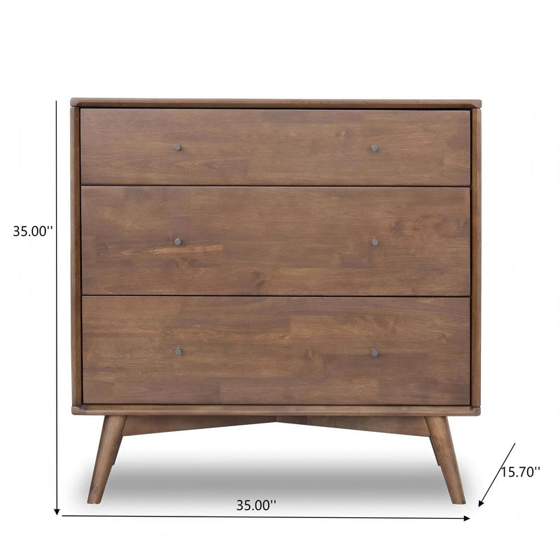 Caroline - Dresser 3 Drawer - Brown / Wood by HouseOfZazla