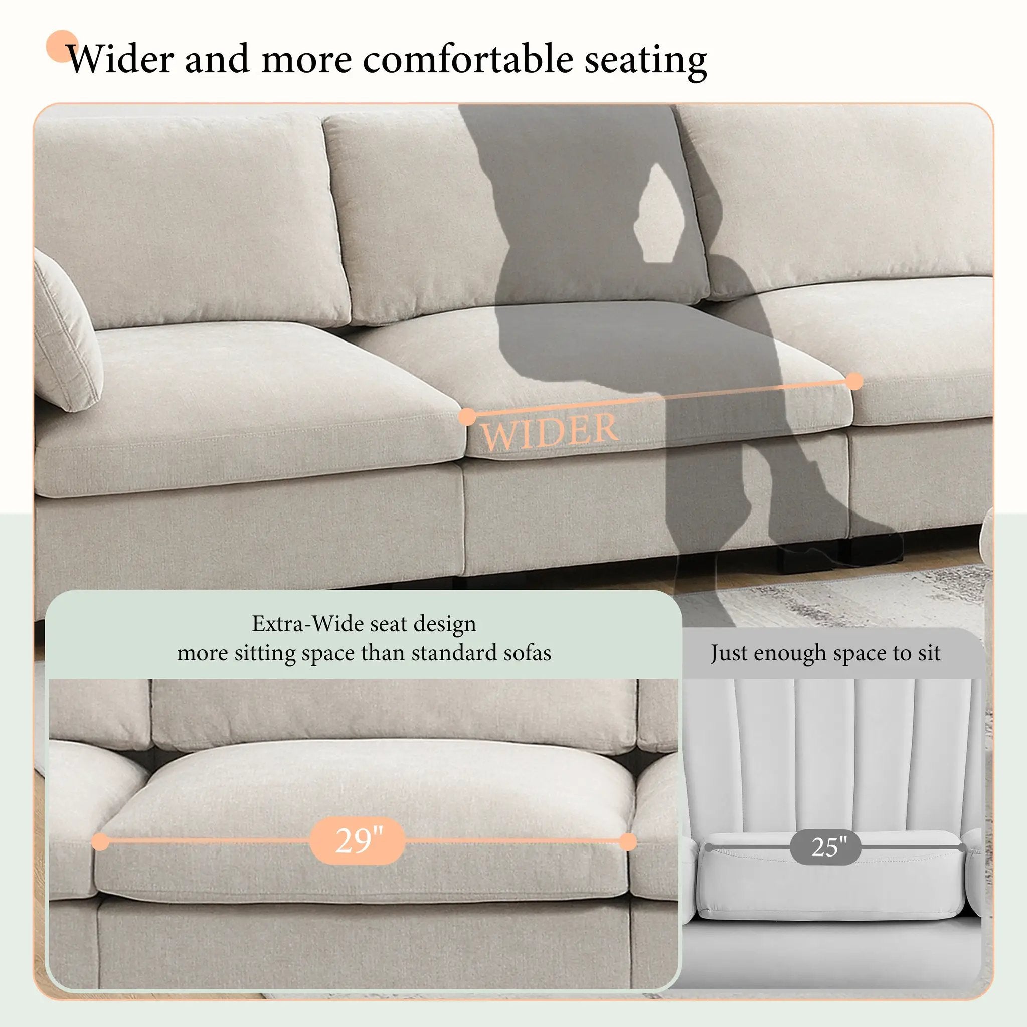 130" Modular Sectional Sofa by HouseOfZazla
