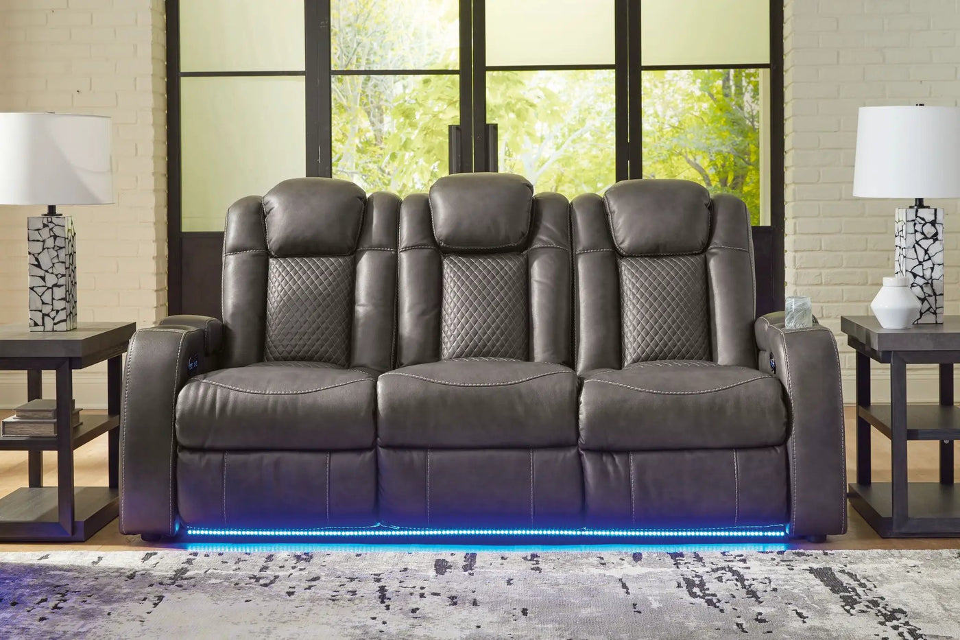 Fyne-dyme - Power Reclining Sofa With Adj Headrest by Unique Piece Furniture