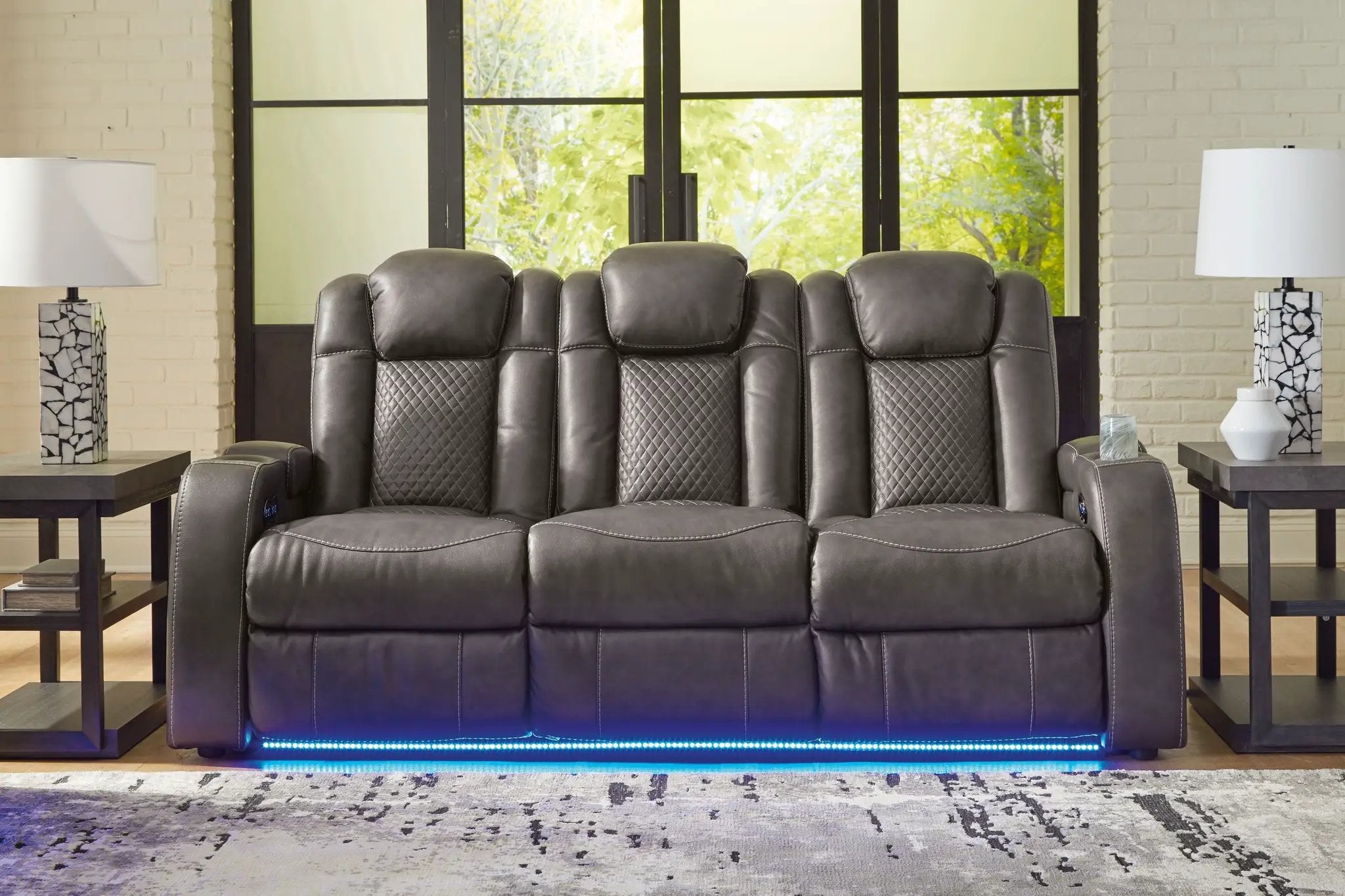 Fyne-dyme - Power Reclining Sofa With Adj Headrest by Unique Piece Furniture
