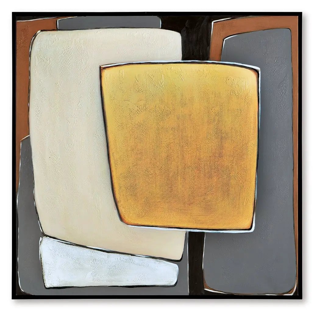 Actman - Wall Art - Cream / Brown / Gray by Unique Piece Furniture