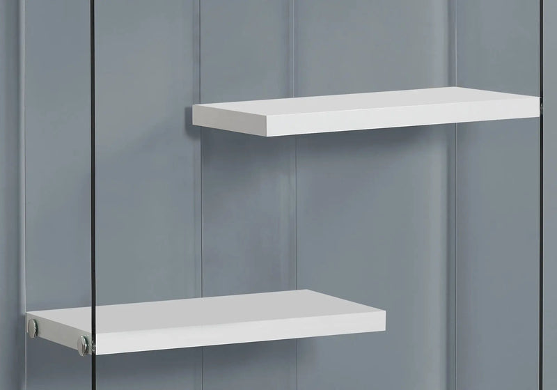 5-Tier Glossy White Bookshelf for Office and Home by HouseOfZazla