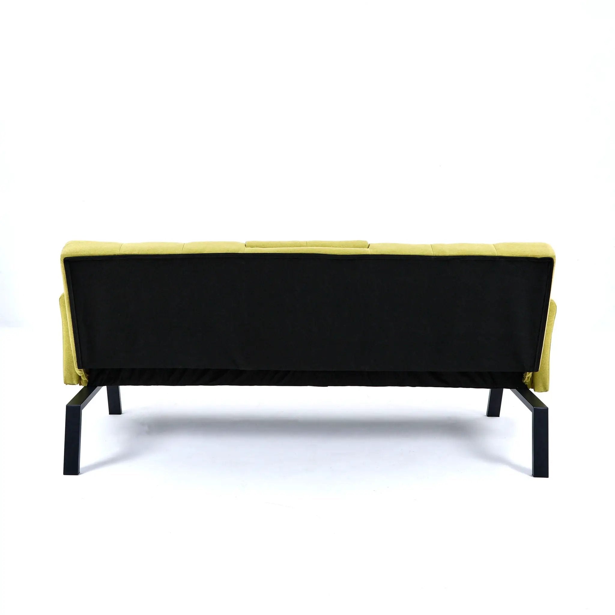 Sofa Bed With Foldable Design And Cup Holder - Green by HouseOfZazla