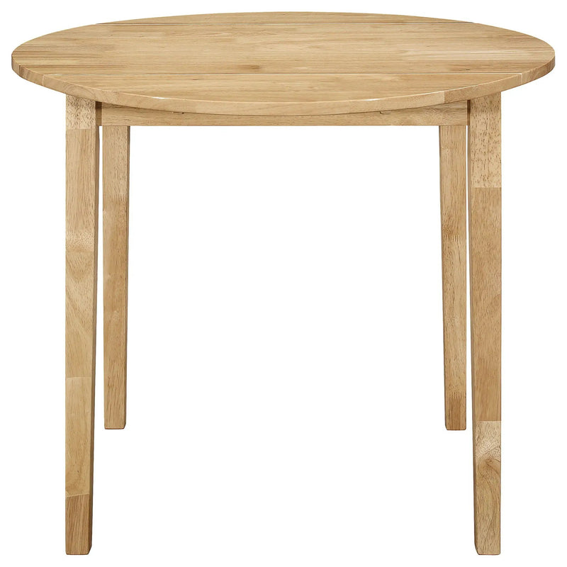 Bucknell 3-piece Round Drop Leaf Dining Table Set Natural by Unique Piece Furniture