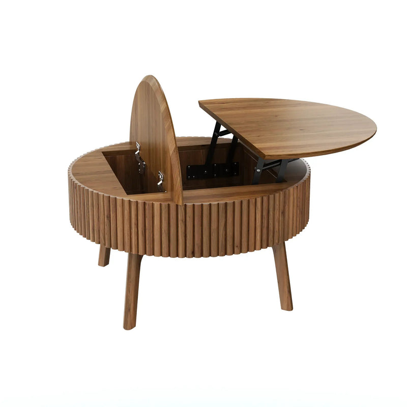 Modern Round Lift-Top Coffee Table by HouseOfZazla