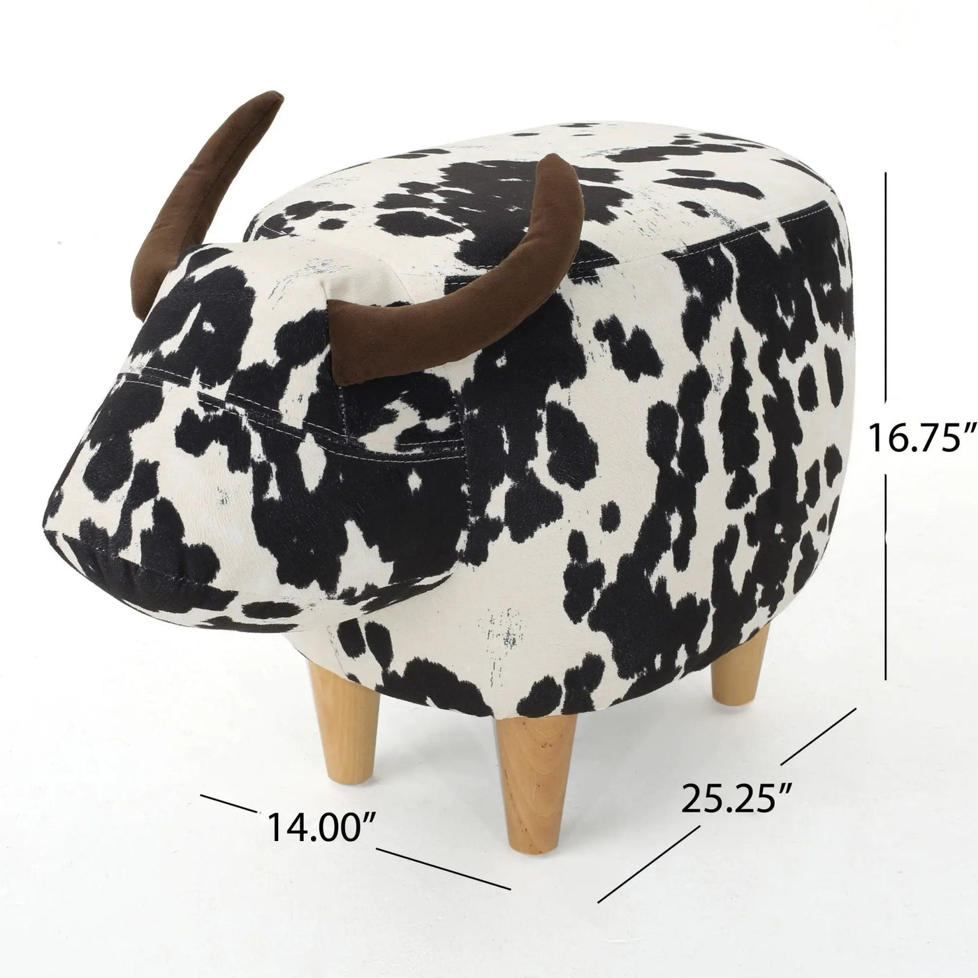 Cow Shaped Ottoman Footstool by HouseOfZazla