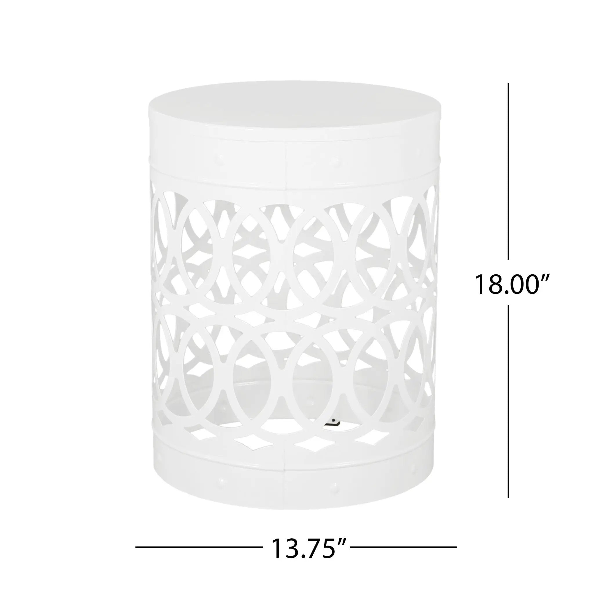 Outdoor Metal Large End Table, Modern Design by HouseOfZazla