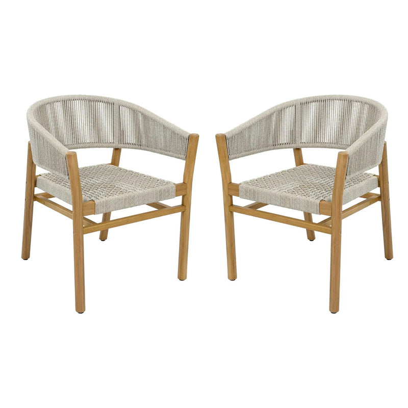 Outdoor Accent Chair Set 2 Person Seating Group by HouseOfZazla