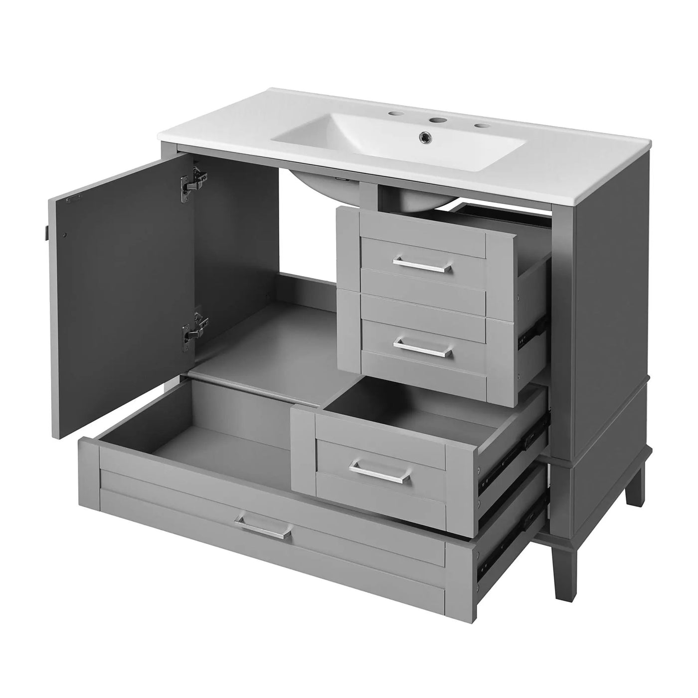 Traditional Bathroom Vanity Set With Soft Close Doors by Unique Piece Furniture