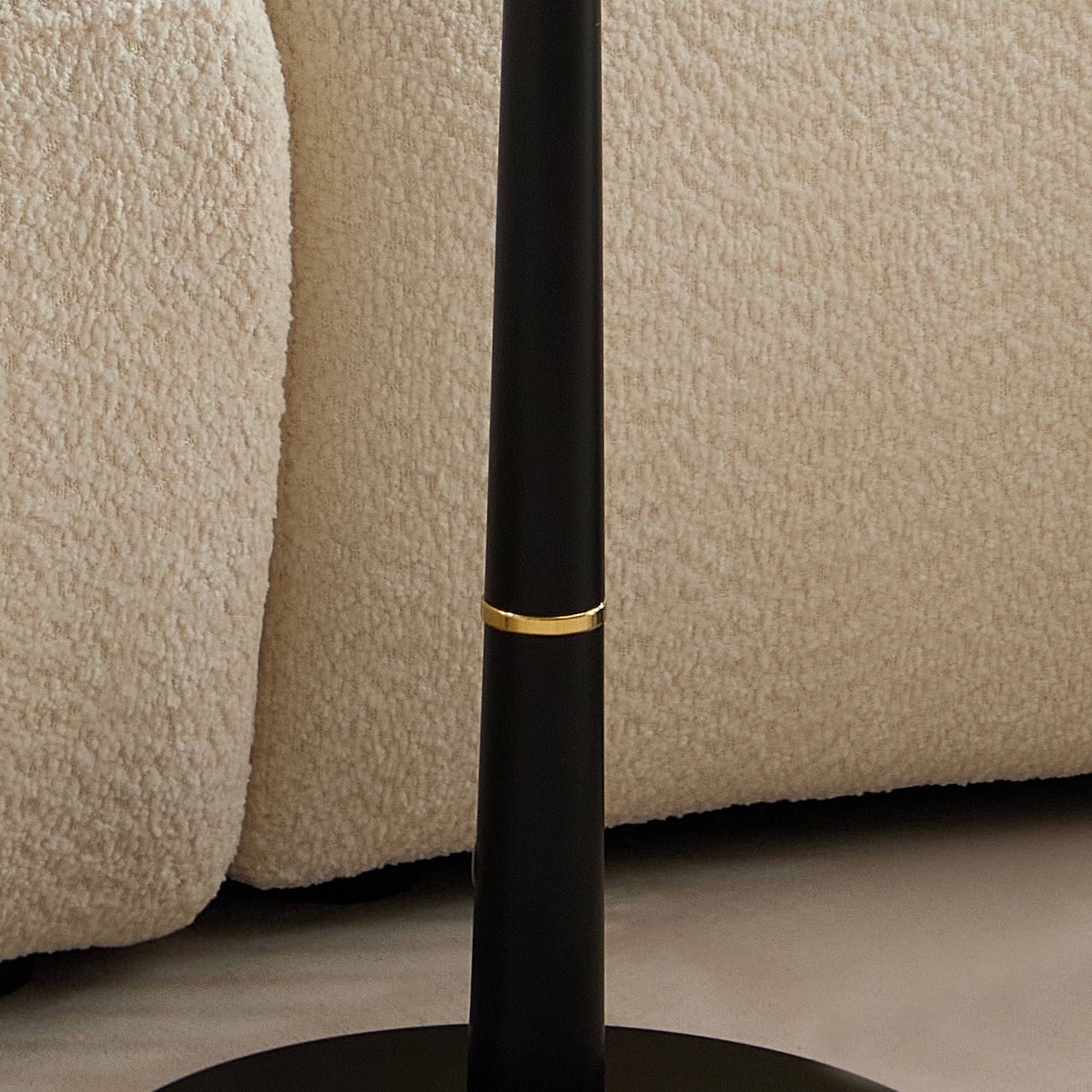 Modern Square Coffee Table And Computer Desk - Black / Gold by HouseOfZazla