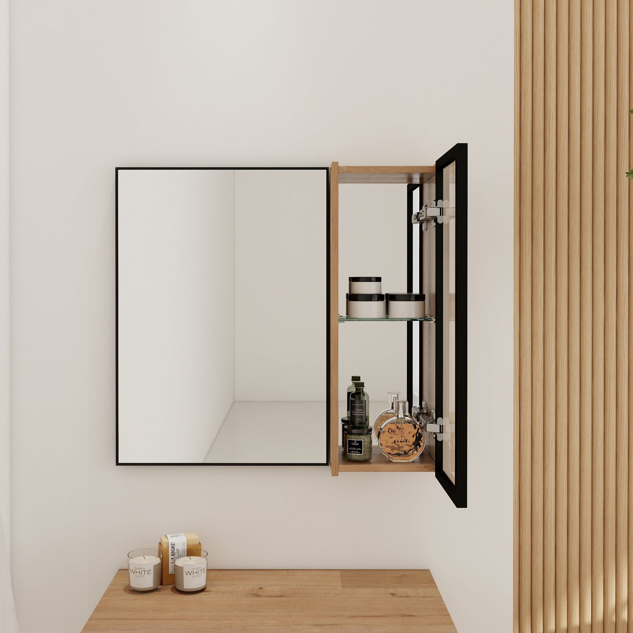 10'' Bathroom Wall Mirror Cabinet with Acrylic Door by HouseOfZazla