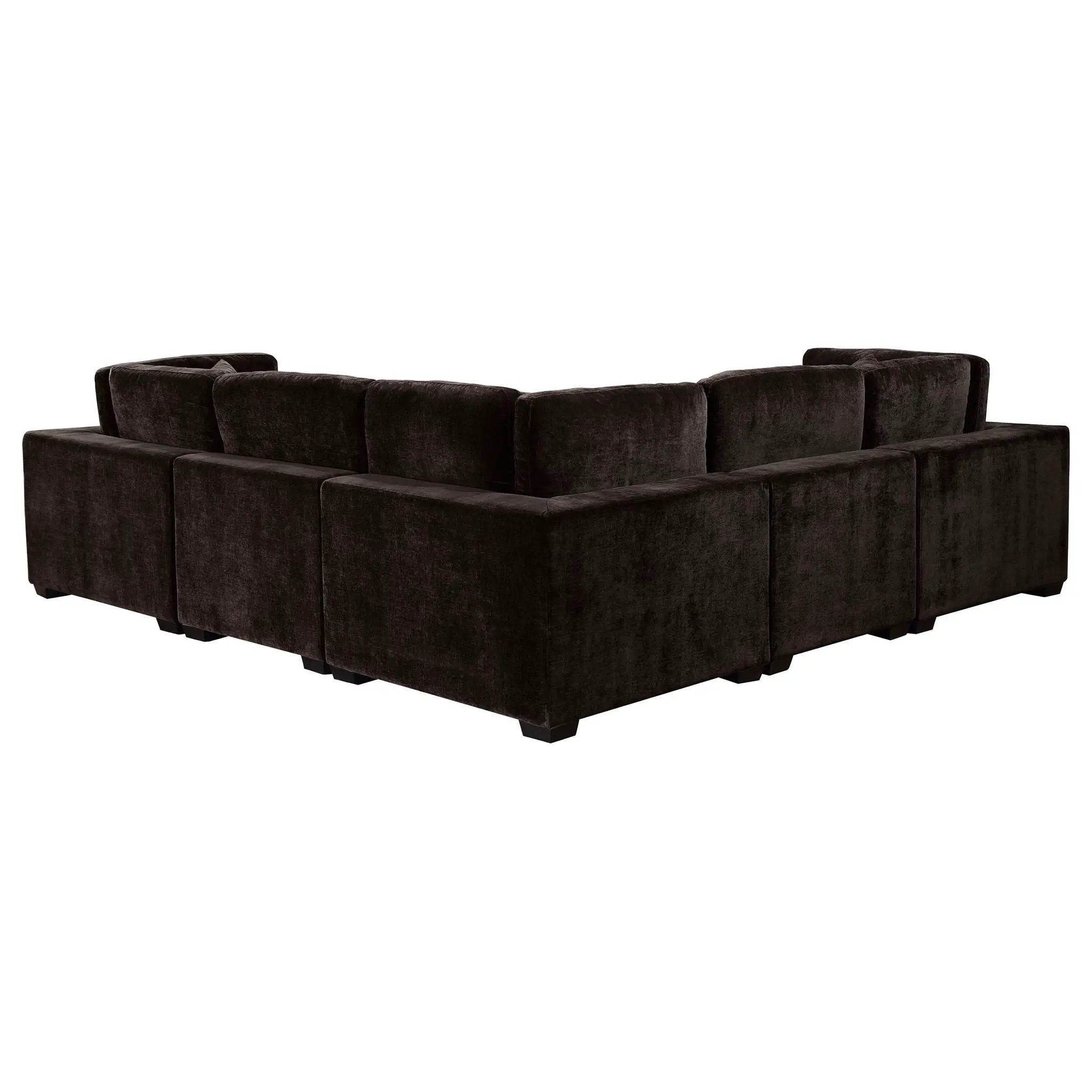 Lakeview 5-piece Upholstered Modular Sectional Chocolate by Unique Piece Furniture