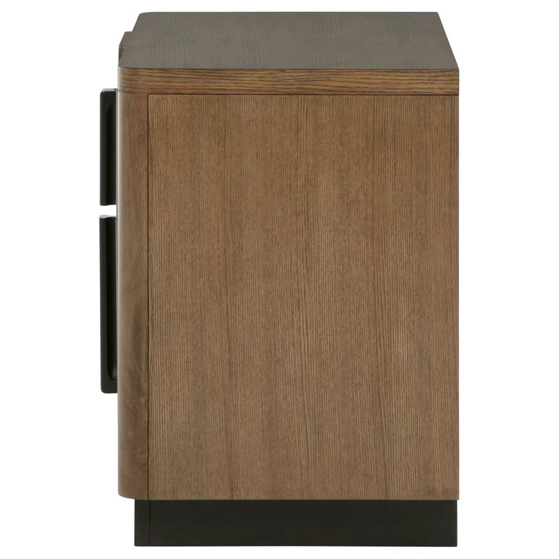 Terrace 2-drawer Nightstand Bedside Table Ash Brown by Unique Piece Furniture