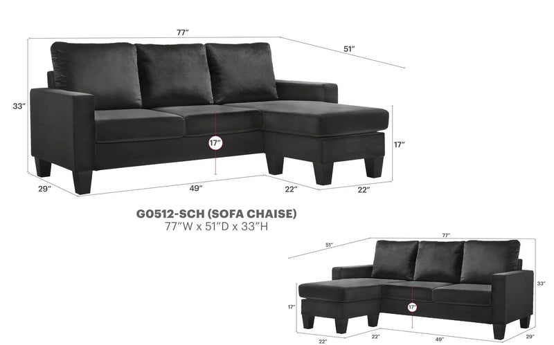 Jessica - Sofa Chaise by HouseOfZazla