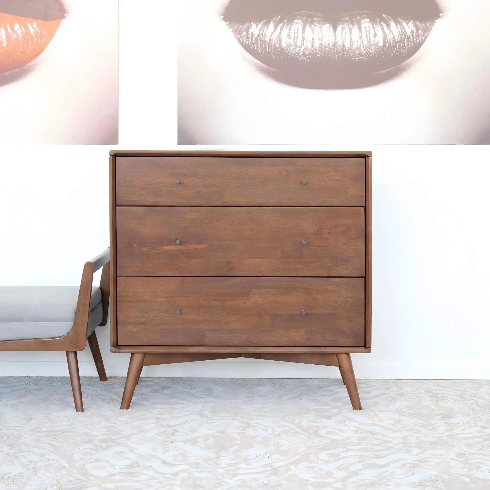 Caroline - Dresser 3 Drawer - Brown / Wood by HouseOfZazla