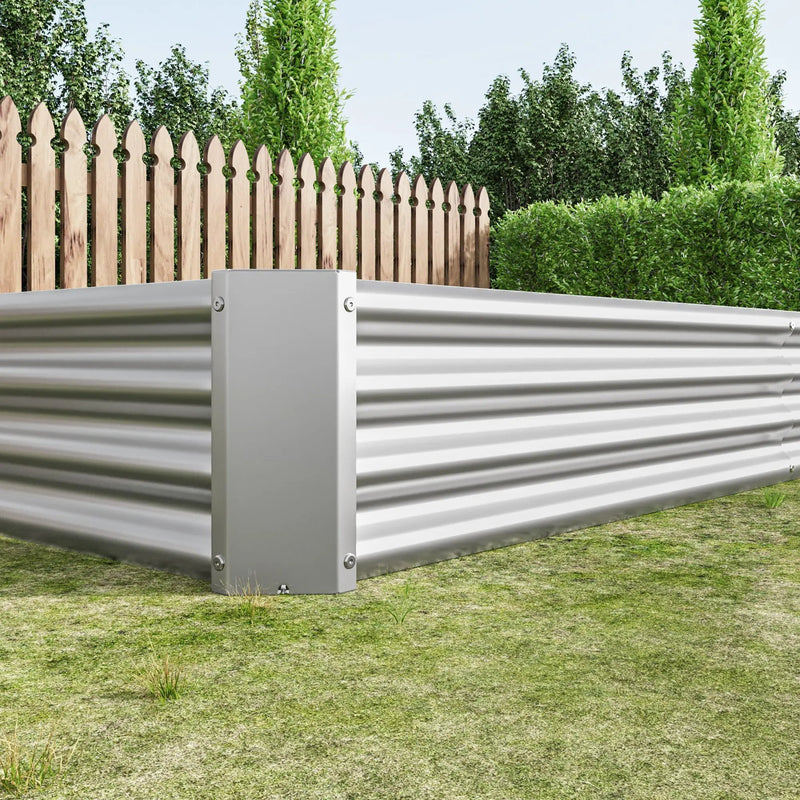 Raised Garden Bed Kit - Metal 7.6x3.7x0.98 ft by HouseOfZazla