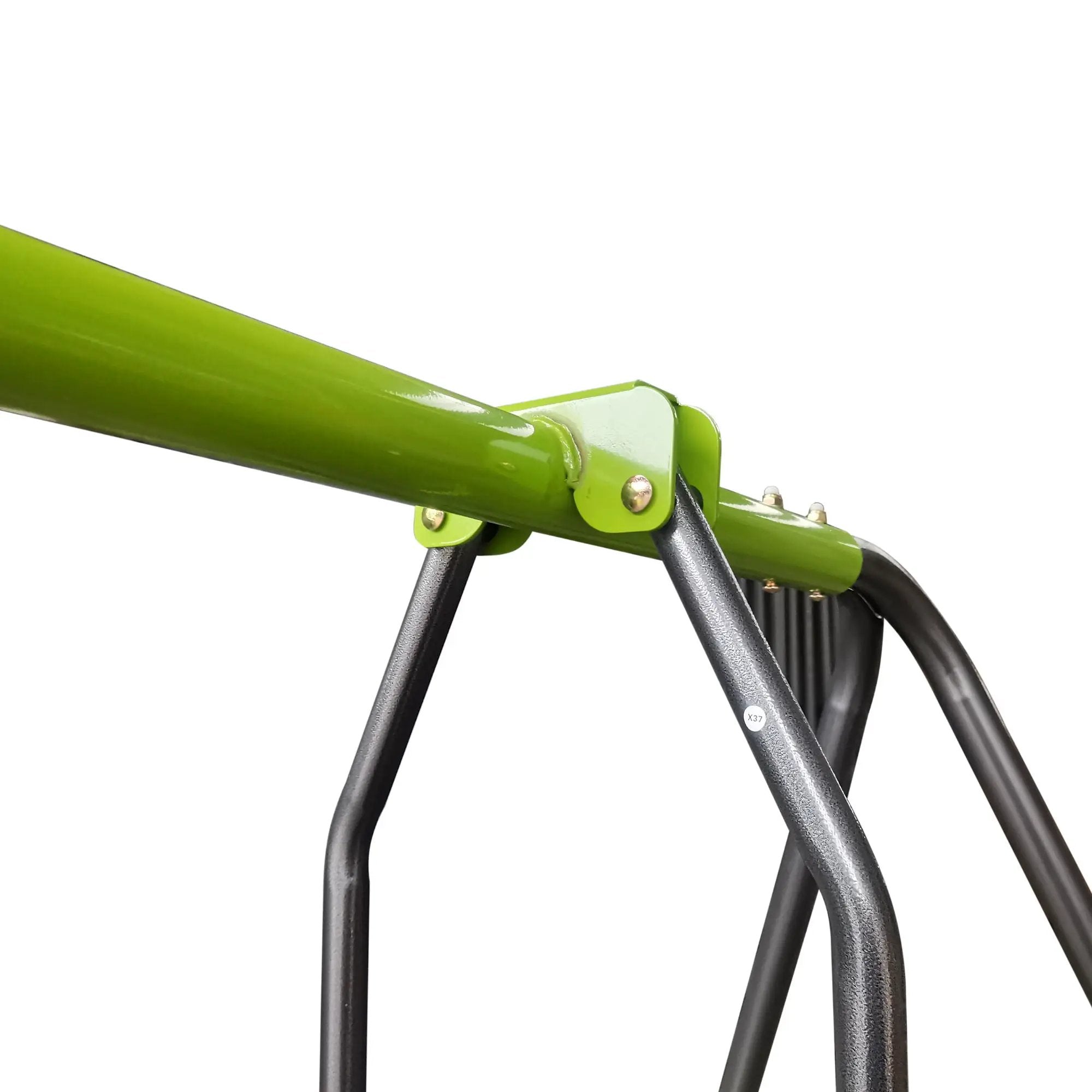 Xns081 Interesting Swingset With Plastic Safe Swing Set 440Lbs For Outdoor Playground For Age 3+ With Face To Face Without Tee - Lime Green by HouseOfZazla