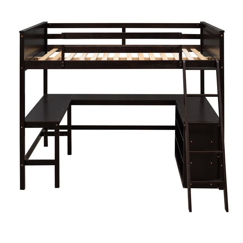 Loft Bed With Shelves With Desk