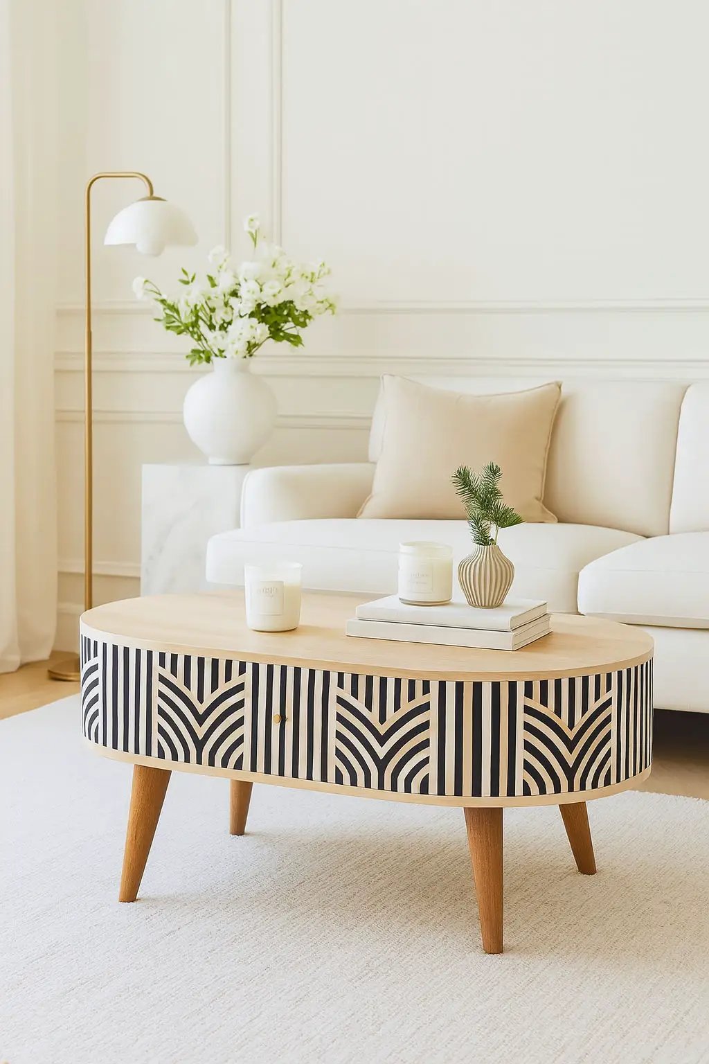 Inlay - Edessa Bone Table by Unique Piece Furniture