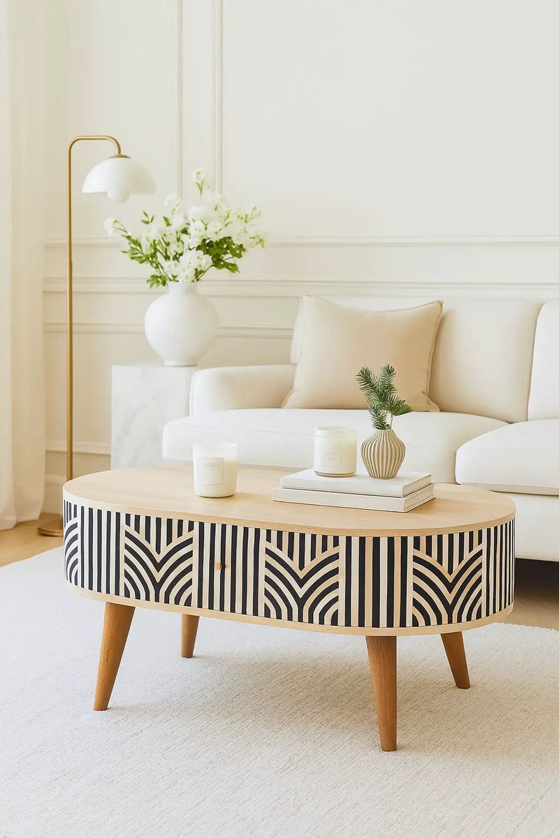 Inlay - Edessa Bone Table by Unique Piece Furniture