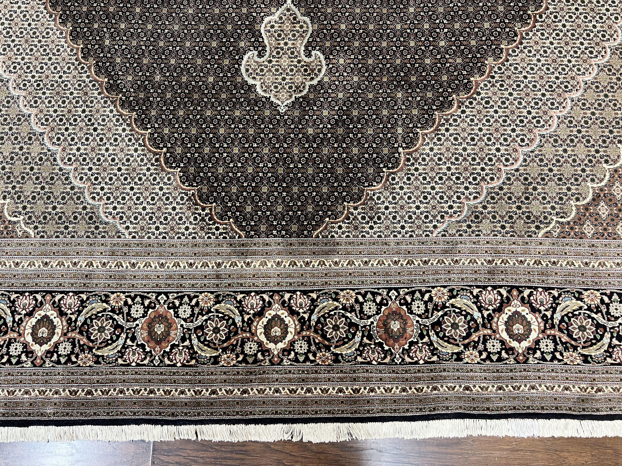 Exquisite Persian Tabriz Rug - 10x13, 400 KPSI, Herati Pattern by Jewel Rugs