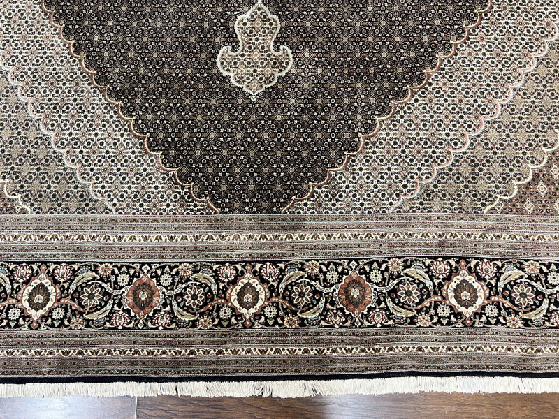 Exquisite Persian Tabriz Rug - 10x13, 400 KPSI, Herati Pattern by Jewel Rugs