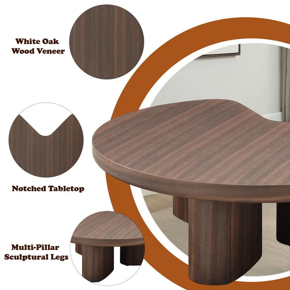 Yoab - Coffee Table - Smoked Oak by Unique Piece Furniture
