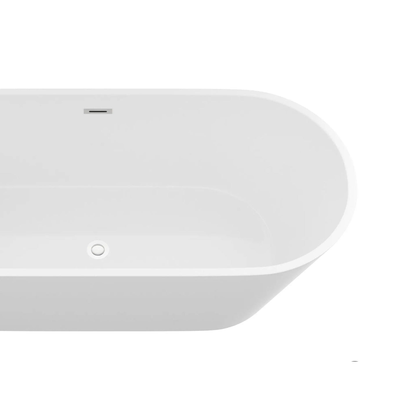 Gloss Freestanding Bathtub With Drain, Stand Alone Soaking Tub by HouseOfZazla