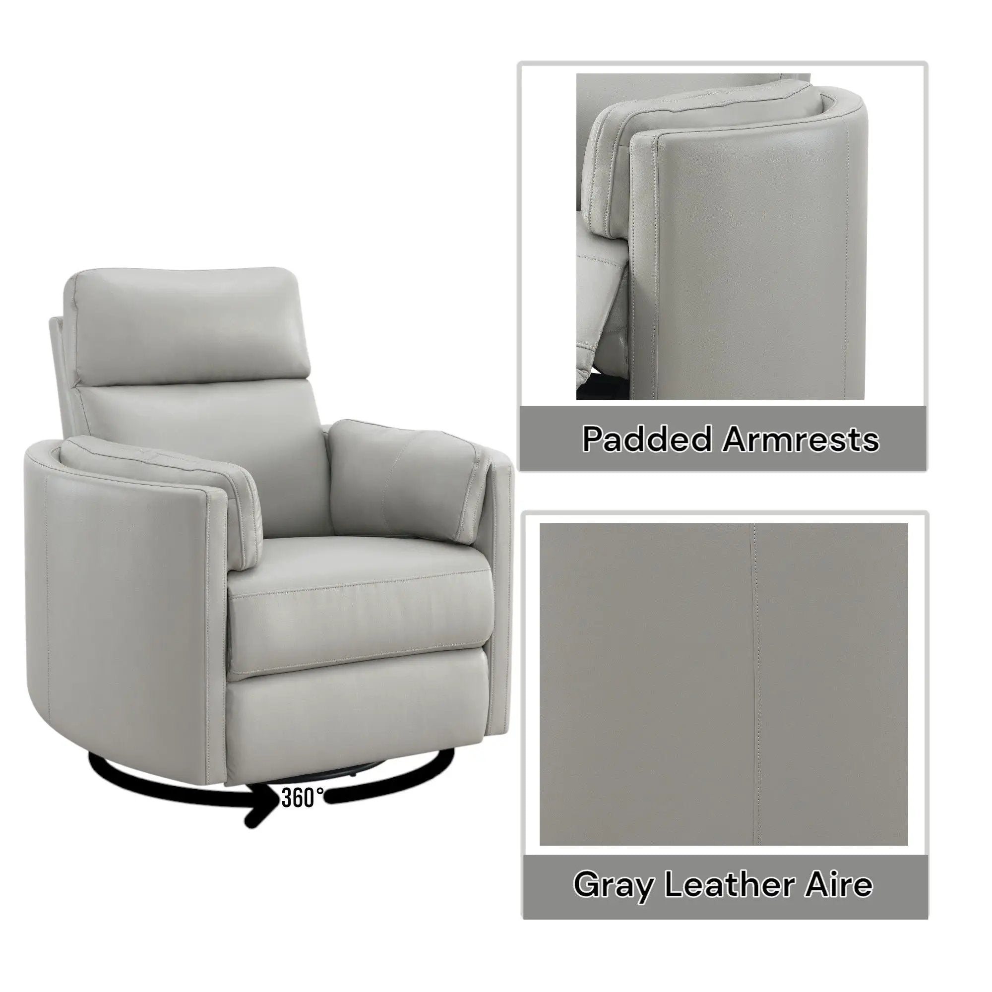 Sagen Glider Recliner With Swivel by HouseOfZazla
